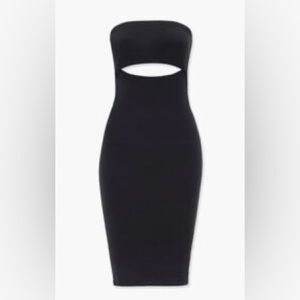 Forever 21 Strapless Cutout Tube Dress, Size: L, Color: Black